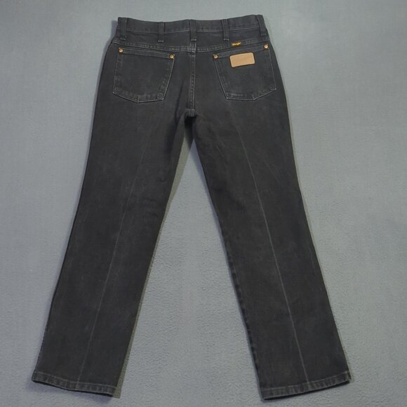 Wrangler Jeans Men's 32x30 Fits 32x28 Black 936 WBK Cowboy Cut Slim Fit - Picture 3 of 11
